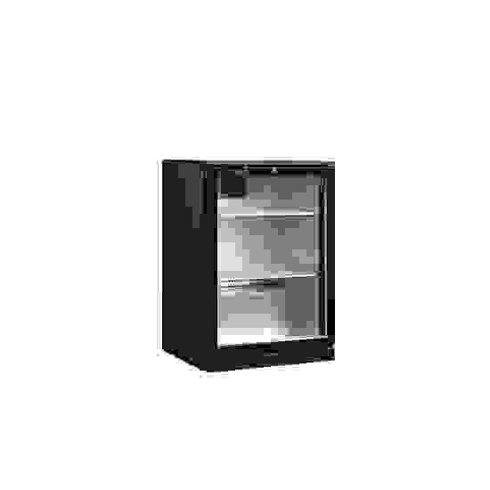 Minibar prosklené křídlové dveře, černá TEFCOLD DB126H