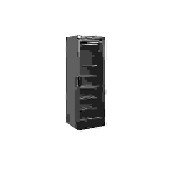 Mrazicí skříň prosklené dveře, černá TEFCOLD UFSC371G Black