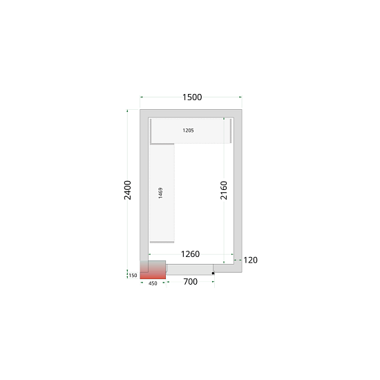 Panely ke stavebnicovým boxům 120 mm CR 150x240x220