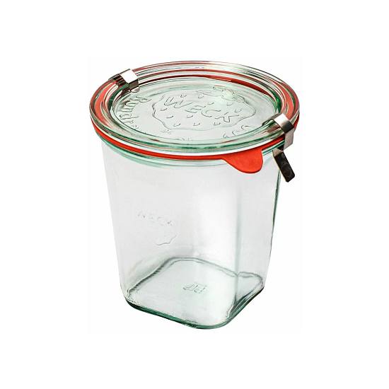 Zavařovací sklenice WECK Quadro 545 ml, set 6 ks