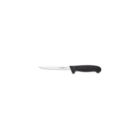 Nůž filetovací se škrabkou 15 cm, černý