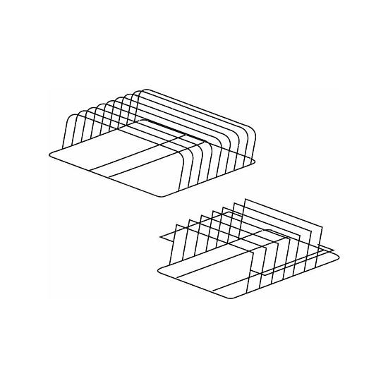 Držák plechů a podnosů nerez 500 x 600 x 160 mm (rozteč 45 mm)