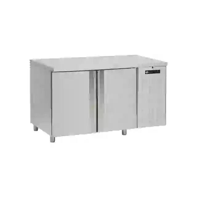 Stůl chladicí elektrický GN1/1, 2 dveře, bez lemu nerez 230V 