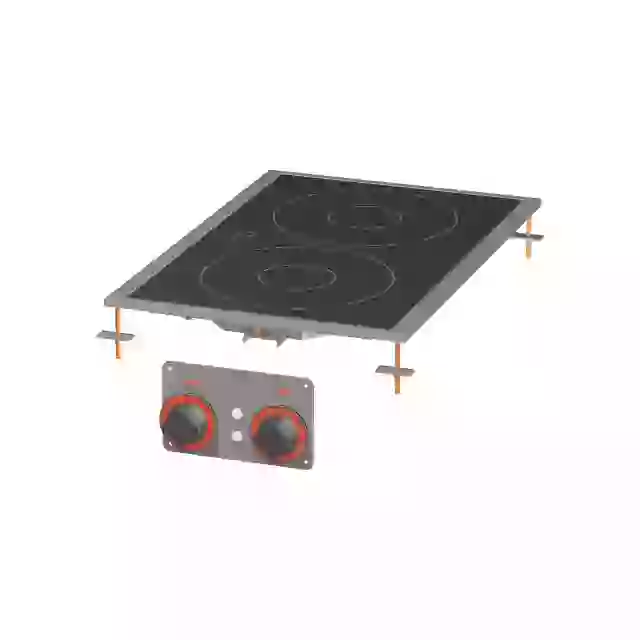 Sporák sklokeramický drop-in elektrická 2x drop-in plotýnka 400 V 