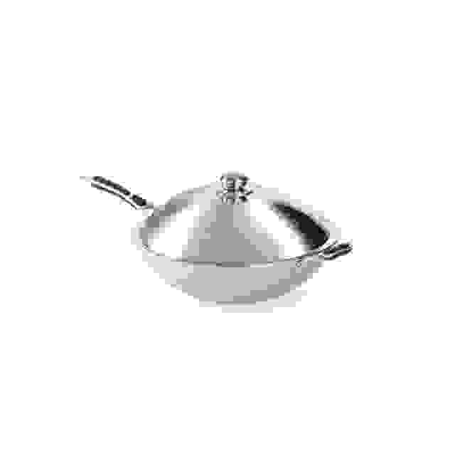 Pánev nerezová WOK s poklicí (Ø 360 mm, 2,75 kg)