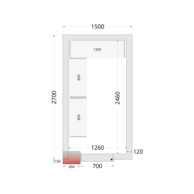 Panely ke stavebnicovým boxům 120 mm CR 150x270x220