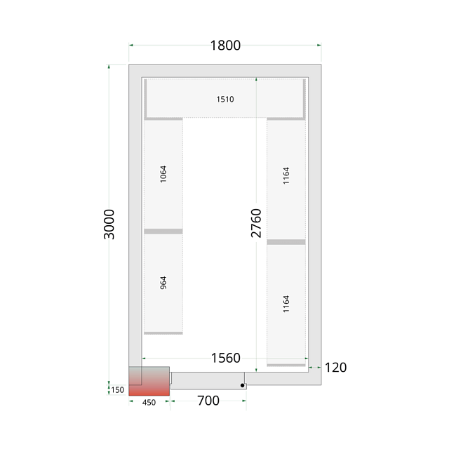 Panely ke stavebnicovým boxům 120 mm CR 180x300x220