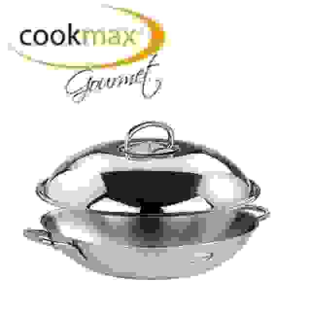 Cookmax Gourmet pánev Wok s poklicí