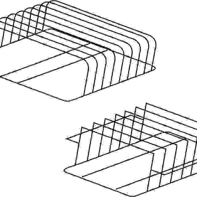 Držák plechů a podnosů nerez 500 x 600 x 160 mm (rozteč 45 mm)