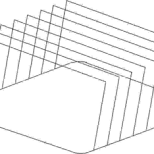 Držák plechů a podnosů nerez 300 x 465 x 210 mm (rozteč 48 mm)