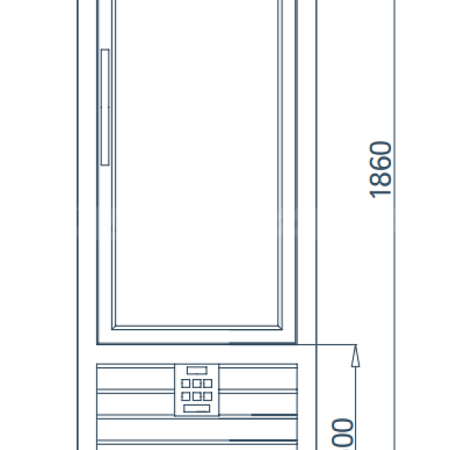 Vitrina chladici cukrarska CPS 350 V