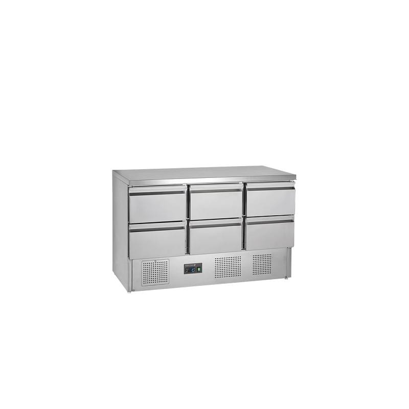 Saladeta 6 zásuvek nerez TEFCOLD GS365ST/6 Drawers