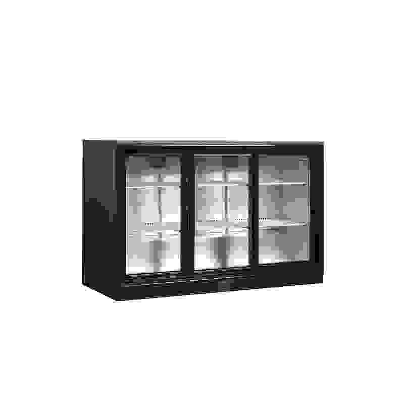 Minibar prosklené posuvné dveře, černá TEFCOLD DB301S-3